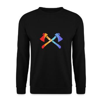Axt - Unisex Pullover - Schwarz - Vorne - Alina (178cm) & Michal (187cm)
