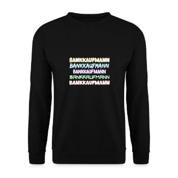 Cadeau pour banquier - Sweat-shirt Unisexe - noir - Devant - Alina (178cm) & Michal (187cm)