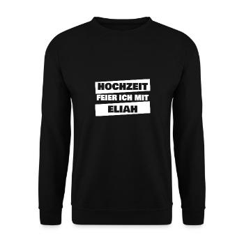 Elijah - Unisex Sweatshirt - black - Front - Alina (178cm) & Michal (187cm)