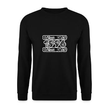 1996 1996 - Unisex Sweatshirt - black - Front - Alina (178cm) & Michal (187cm)