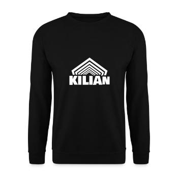 Kilian als Vorname - Unisex Pullover - Schwarz - Vorne - Alina (178cm) & Michal (187cm)
