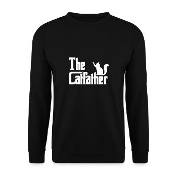 Le Catfather - Sweat-shirt Unisexe - noir - Devant - Alina (178cm) & Michal (187cm)