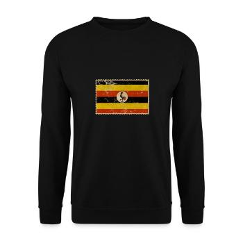 Uganda - Unisex Pullover - Schwarz - Vorne - Alina (178cm) & Michal (187cm)