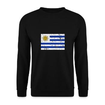 Uruguay - Unisex Pullover - Schwarz - Vorne - Alina (178cm) & Michal (187cm)