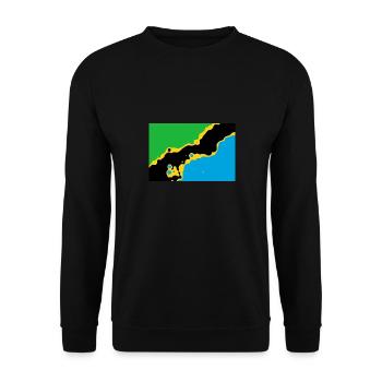 Tanzania - Unisex Sweatshirt - black - Front - Alina (178cm) & Michal (187cm)