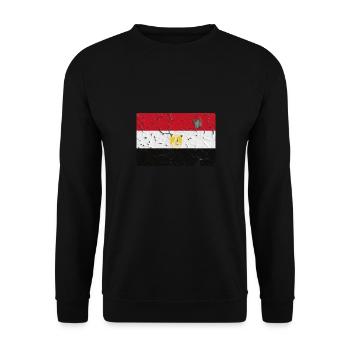 Egypt - Unisex Sweatshirt - black - Front - Alina (178cm) & Michal (187cm)