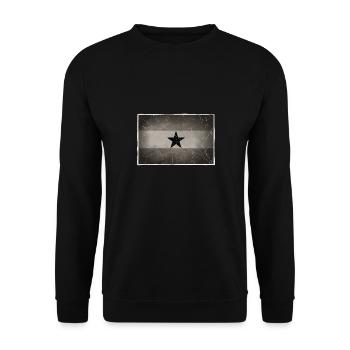 Ghana - Unisex Sweatshirt - black - Front - Alina (178cm) & Michal (187cm)