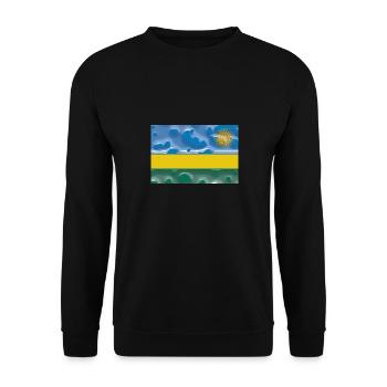 Ruanda - Unisex Pullover - Schwarz - Vorne - Alina (178cm) & Michal (187cm)