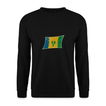 Saint Vincent and the Grenadines - Unisex Sweatshirt - black - Front - Alina (178cm) & Michal (187cm)
