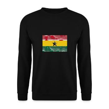 Ghana - Unisex Sweatshirt - black - Front - Alina (178cm) & Michal (187cm)