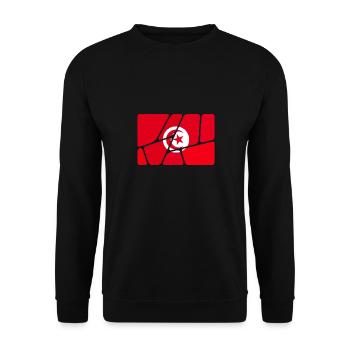 Tunisia - Unisex Sweatshirt - black - Front - Alina (178cm) & Michal (187cm)