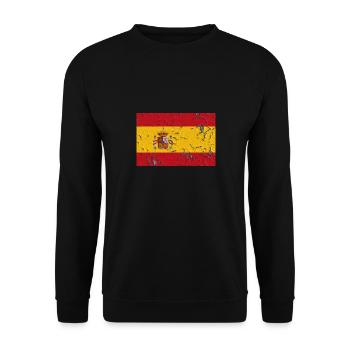 Spain - Unisex Sweatshirt - black - Front - Alina (178cm) & Michal (187cm)