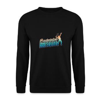 Tournoi de badminton Squad Funny Hobby Sports - Sweat-shirt Unisexe - noir - Devant - Alina (178cm) & Michal (187cm)