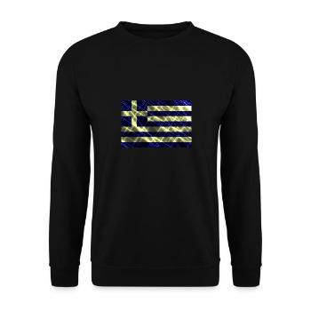 Greece - Unisex Sweatshirt - black - Front - Alina (178cm) & Michal (187cm)