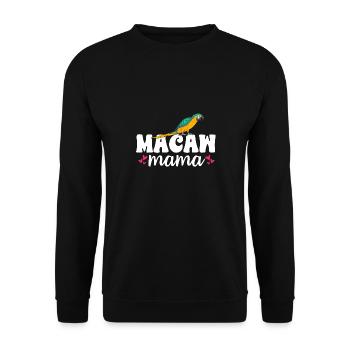 Yellow-breasted Macaw Parrot Blue And Yellow Macaw - Unisex Sweatshirt - black - Front - Alina (178cm) & Michal (187cm)