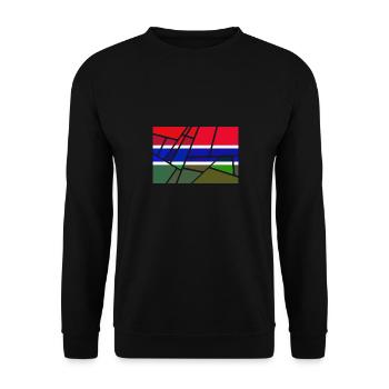 Gift for Gambia - Unisex Sweatshirt - black - Front - Alina (178cm) & Michal (187cm)