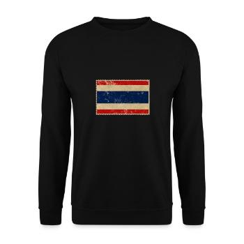 Retro Thailand - Unisex Sweatshirt - black - Front - Alina (178cm) & Michal (187cm)