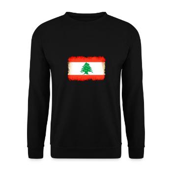 Prénom Liban - Sweat-shirt Unisexe - noir - Devant - Alina (178cm) & Michal (187cm)