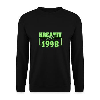 Année : 1998 - Sweat-shirt Unisexe - noir - Devant - Alina (178cm) & Michal (187cm)