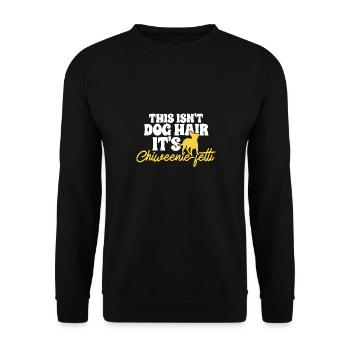 Chiweenie Chien - Sweat-shirt Unisexe - noir - Devant - Alina (178cm) & Michal (187cm)