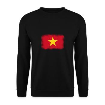Land Vietnam - Unisex Pullover - Schwarz - Vorne - Alina (178cm) & Michal (187cm)