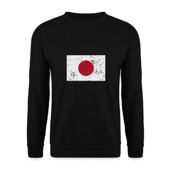 Country: Japan - Unisex Sweatshirt - black - Front - Alina (178cm) & Michal (187cm)