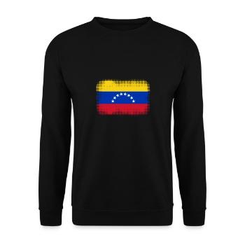 Venezuela - Unisex Sweatshirt - black - Front - Alina (178cm) & Michal (187cm)