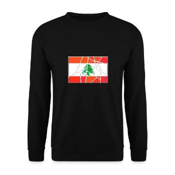 Gift for Lebanon - Unisex Sweatshirt - black - Front - Alina (178cm) & Michal (187cm)
