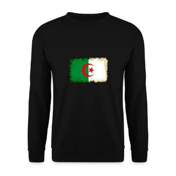 Gift for Algeria - Unisex Sweatshirt - black - Front - Alina (178cm) & Michal (187cm)