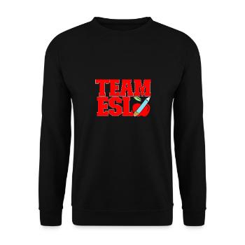 Professeur d’anglais langue seconde langue étrangère - Sweat-shirt Unisexe - noir - Devant - Alina (178cm) & Michal (187cm)