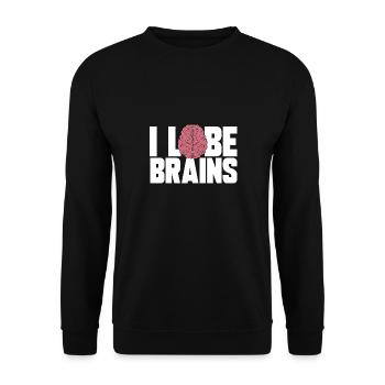 Neurologie Krankenschwester Gehirn Neurologin - Unisex Pullover - Schwarz - Vorne - Alina (178cm) & Michal (187cm)
