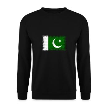Le Pakistan comme drapeau - Sweat-shirt Unisexe - noir - Devant - Alina (178cm) & Michal (187cm)