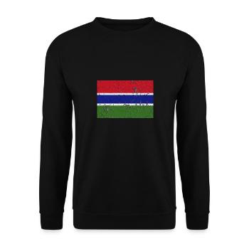 Cadeau pour la Gambie - Sweat-shirt Unisexe - noir - Devant - Alina (178cm) & Michal (187cm)