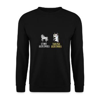 Dialysis Secretary Dialysis Specialist - Unisex Sweatshirt - black - Front - Alina (178cm) & Michal (187cm)