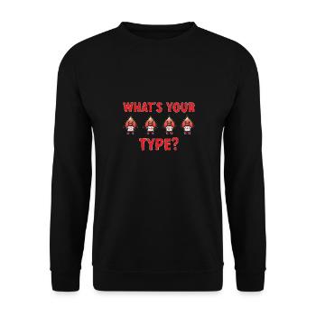 Phlebotomie Blutabnahme Blut Krankenschwester - Unisex Pullover - Schwarz - Vorne - Alina (178cm) & Michal (187cm)