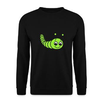 Caterpillars Insect Love Little Caterpillar - Unisex Sweatshirt - black - Front - Alina (178cm) & Michal (187cm)