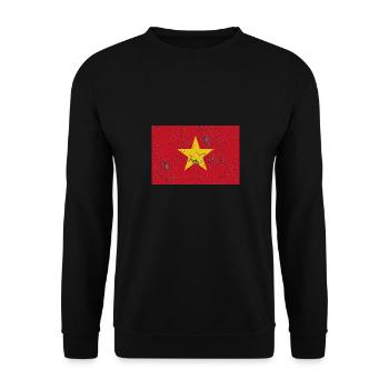 Vietnam Vietnam - Unisex Pullover - Schwarz - Vorne - Alina (178cm) & Michal (187cm)