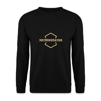 Workplace Job Work Occupation Well BuilderWork B - Unisex Sweatshirt - black - Front - Alina (178cm) & Michal (187cm)