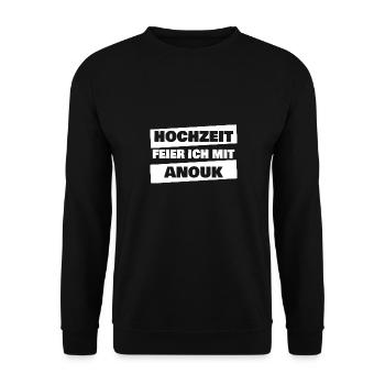 Anouk - Unisex Pullover - Schwarz - Vorne - Alina (178cm) & Michal (187cm)