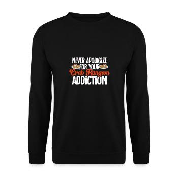 Krabben Rangoon Crab Rangoon - Unisex Sweatshirt - black - Front - Alina (178cm) & Michal (187cm)
