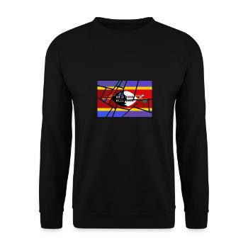 Eswatini als Eswatini - Unisex Pullover - Schwarz - Vorne - Alina (178cm) & Michal (187cm)