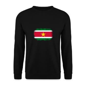 Gift for Suriname - Unisex Sweatshirt - black - Front - Alina (178cm) & Michal (187cm)