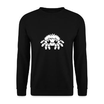 Spinne - Unisex Pullover - Schwarz - Vorne - Alina (178cm) & Michal (187cm)
