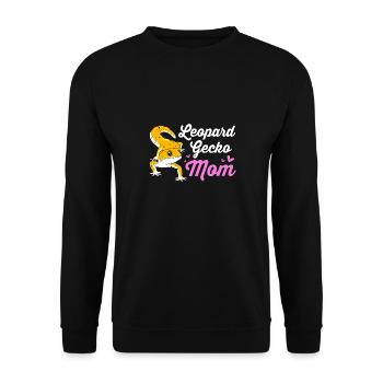 Leopard Gecko - Unisex Pullover - Schwarz - Vorne - Alina (178cm) & Michal (187cm)