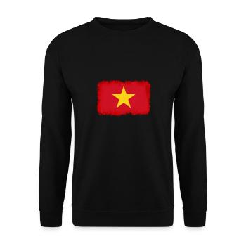 Vietnam - Unisex Sweatshirt - black - Front - Alina (178cm) & Michal (187cm)
