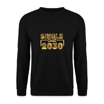 2030 - Unisex Sweatshirt - black - Front - Alina (178cm) & Michal (187cm)