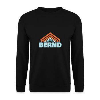 Cadeau pour Bernd - Sweat-shirt Unisexe - noir - Devant - Alina (178cm) & Michal (187cm)