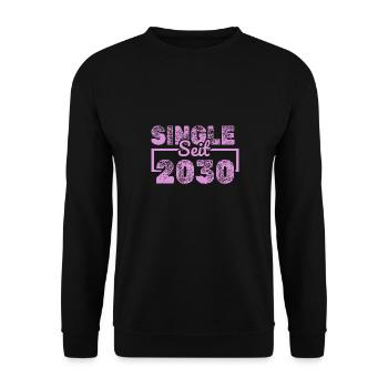 since 2030 - Unisex Sweatshirt - black - Front - Alina (178cm) & Michal (187cm)