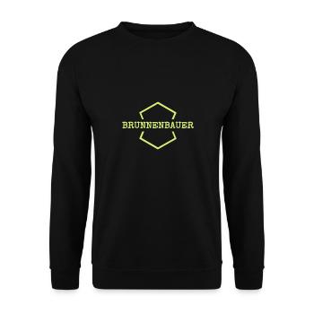 Brunnenbauer als Arbeit - Unisex Pullover - Schwarz - Vorne - Alina (178cm) & Michal (187cm)
