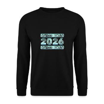 2026 - Unisex Sweatshirt - black - Front - Alina (178cm) & Michal (187cm)
